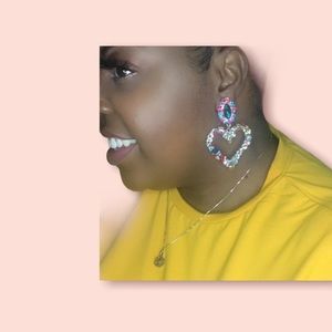 Crystal Heart earrings